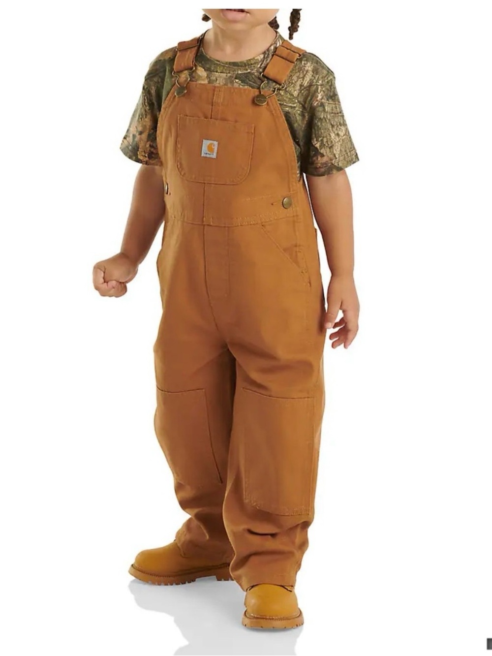 Carhartt Canvas Duck Bib Overall Size 12M mustard yellow utility